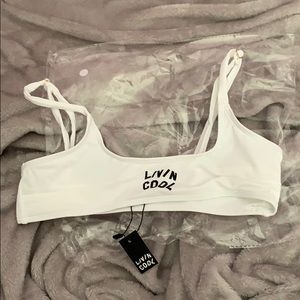 Livincool bathing suit top NWT